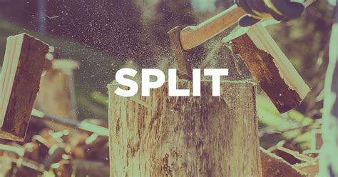 split traduzione|has been split or splitted.